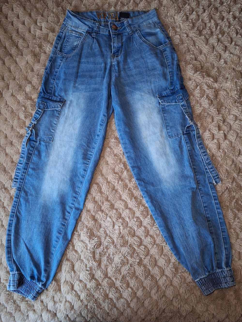 VIP Light Blue Denim Jeans, Size 3/4